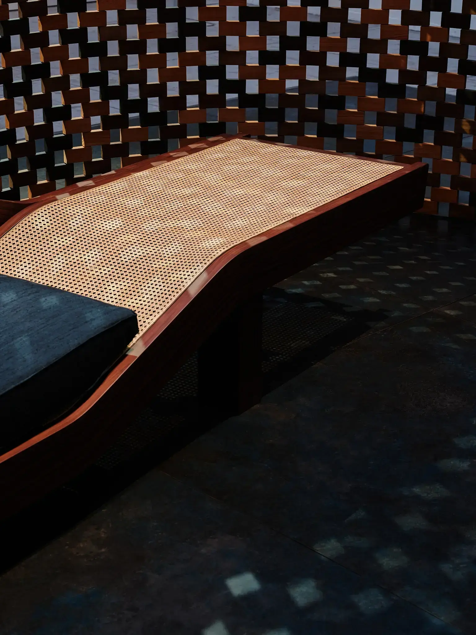 Charlotte Perriand Chaise Longue — Saint Laurent Chaise longue designed by Charlotte Perriand inside the Saint Laurent installation